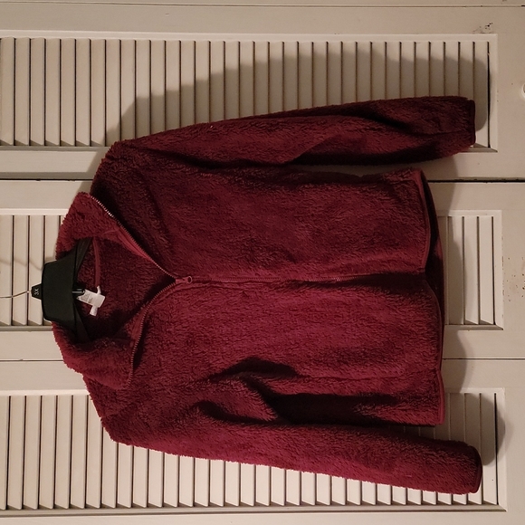 Plush Burgundy Jacket - Picture 2 of 3